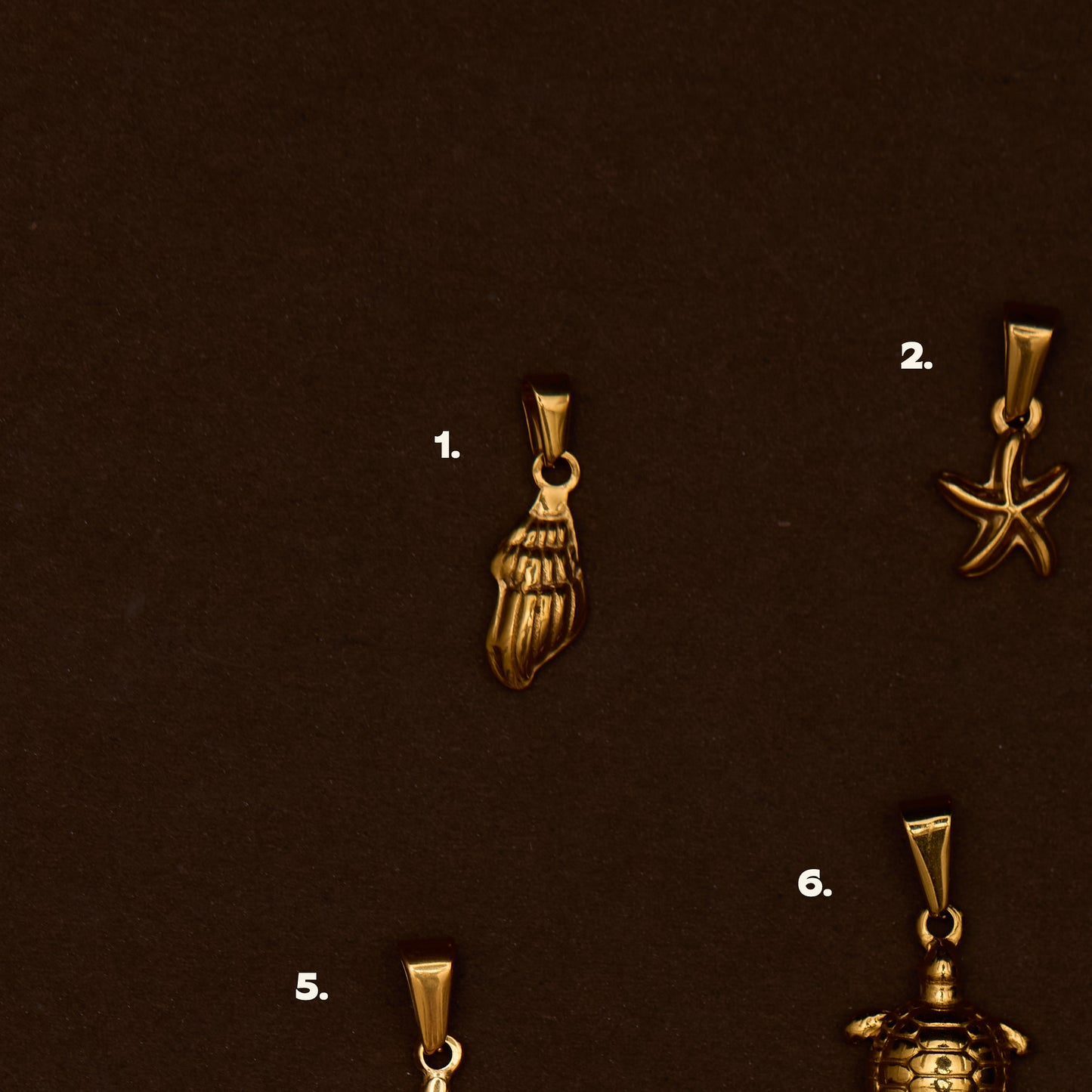 BEACH CHARMS (GOLD)