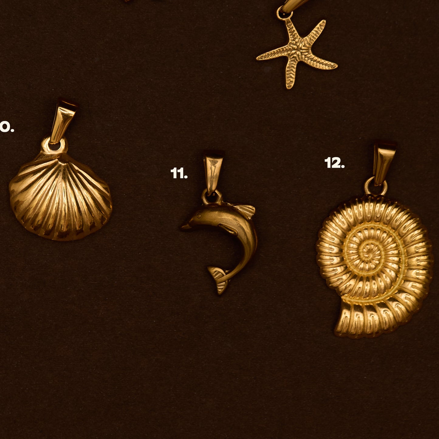 BEACH CHARMS (GOLD)