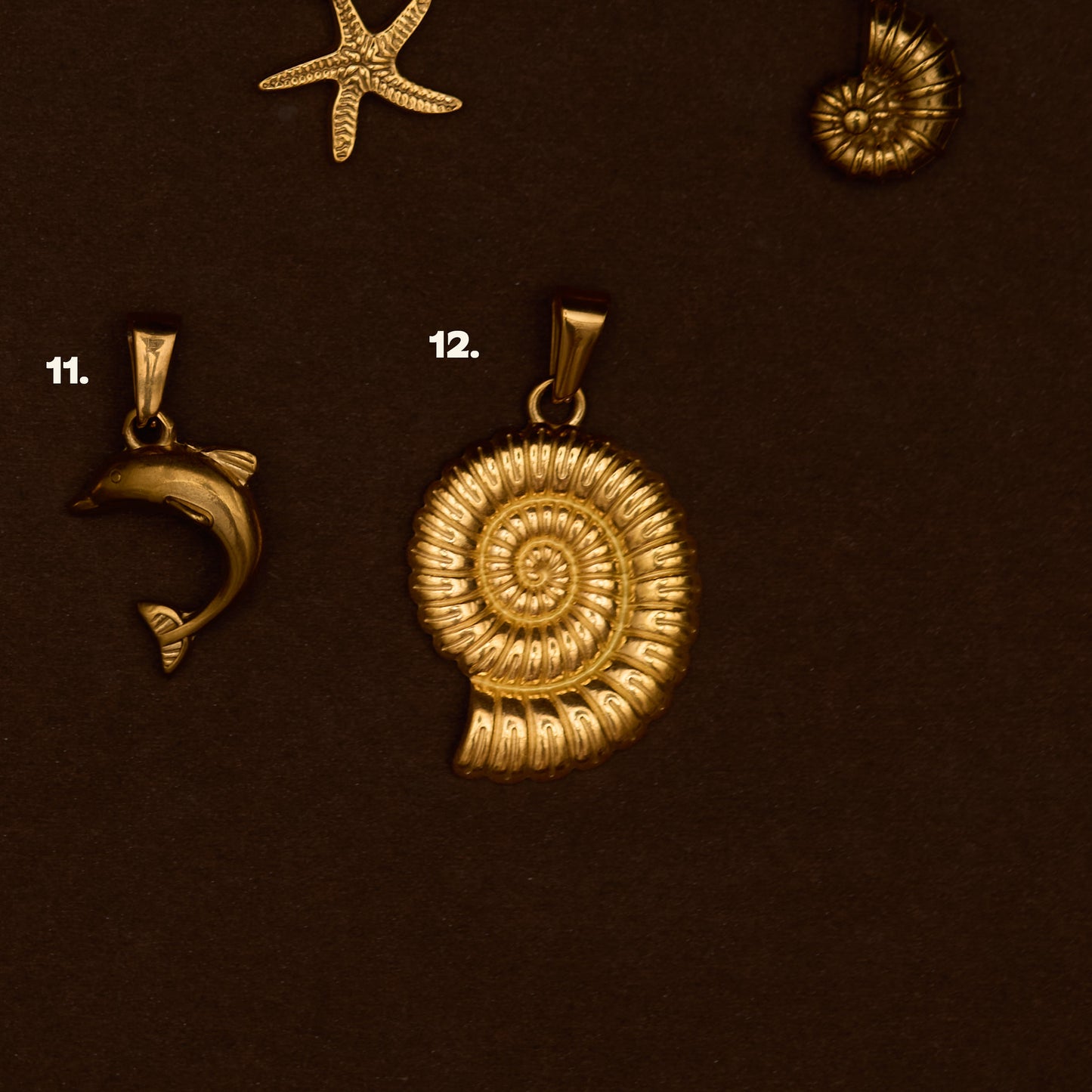 BEACH CHARMS (GOLD)
