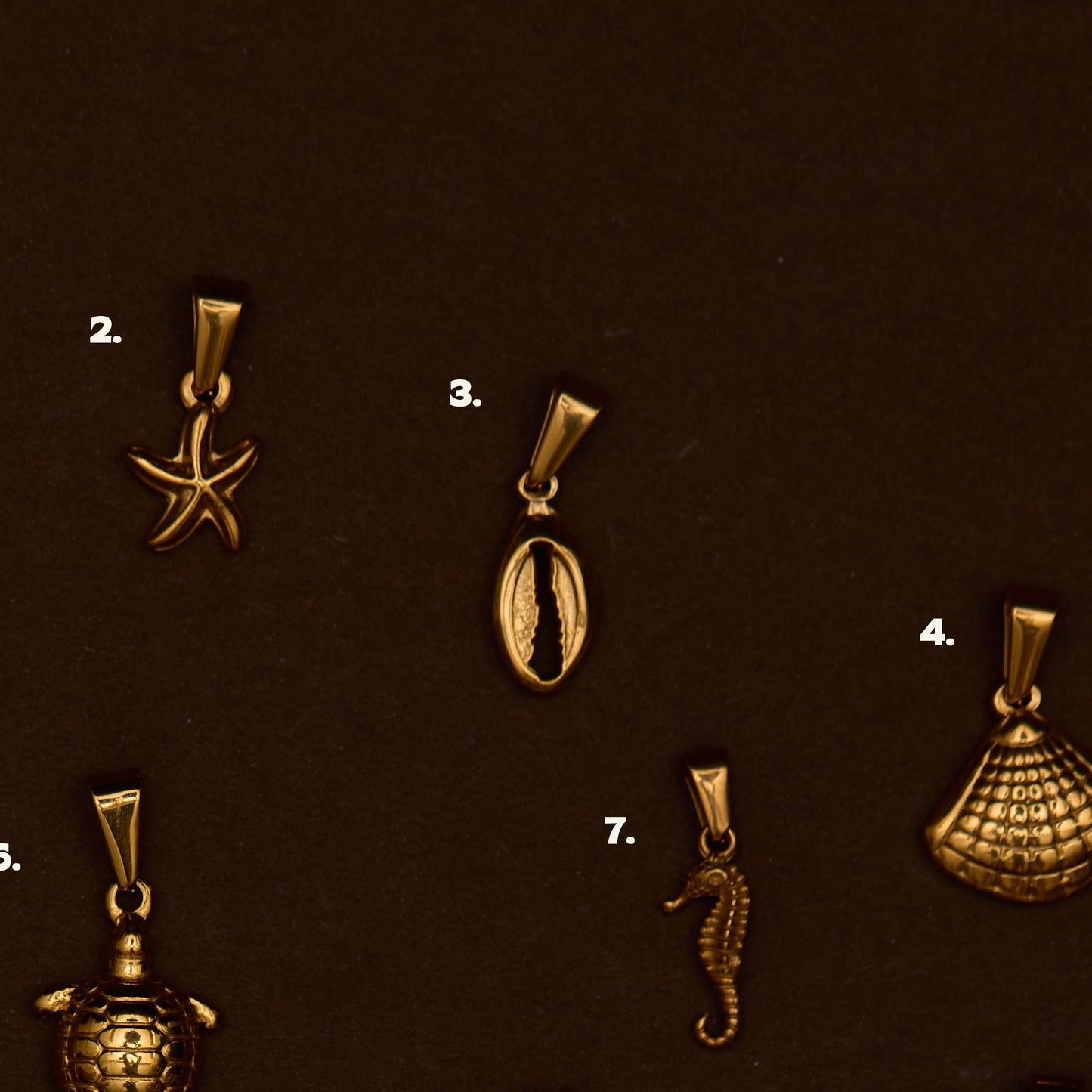 BEACH CHARMS (GOLD)