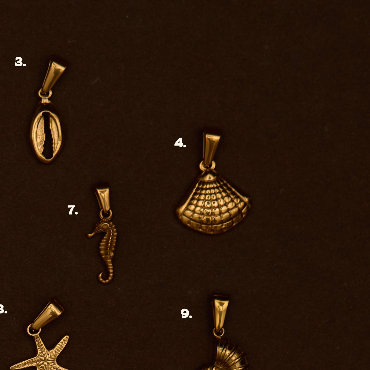 BEACH CHARMS (GOLD)