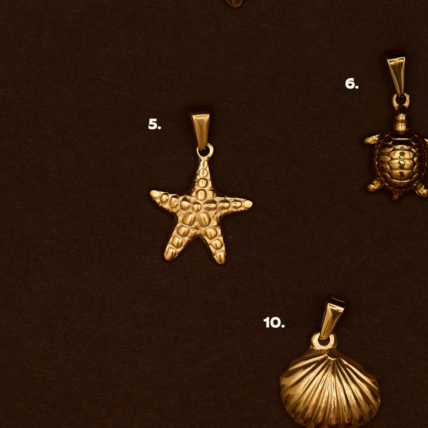 BEACH CHARMS (GOLD)
