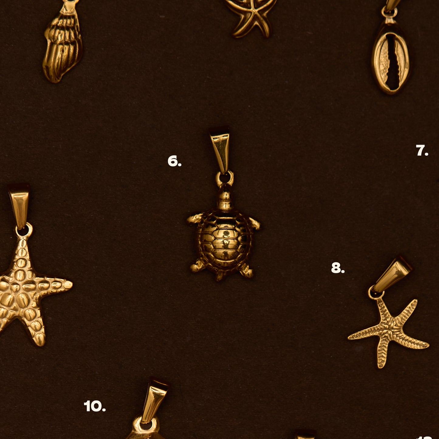 BEACH CHARMS (GOLD)