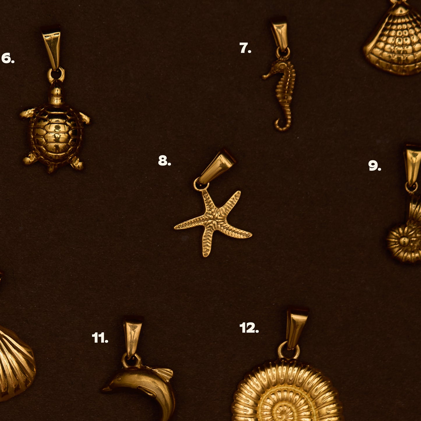 BEACH CHARMS (GOLD)