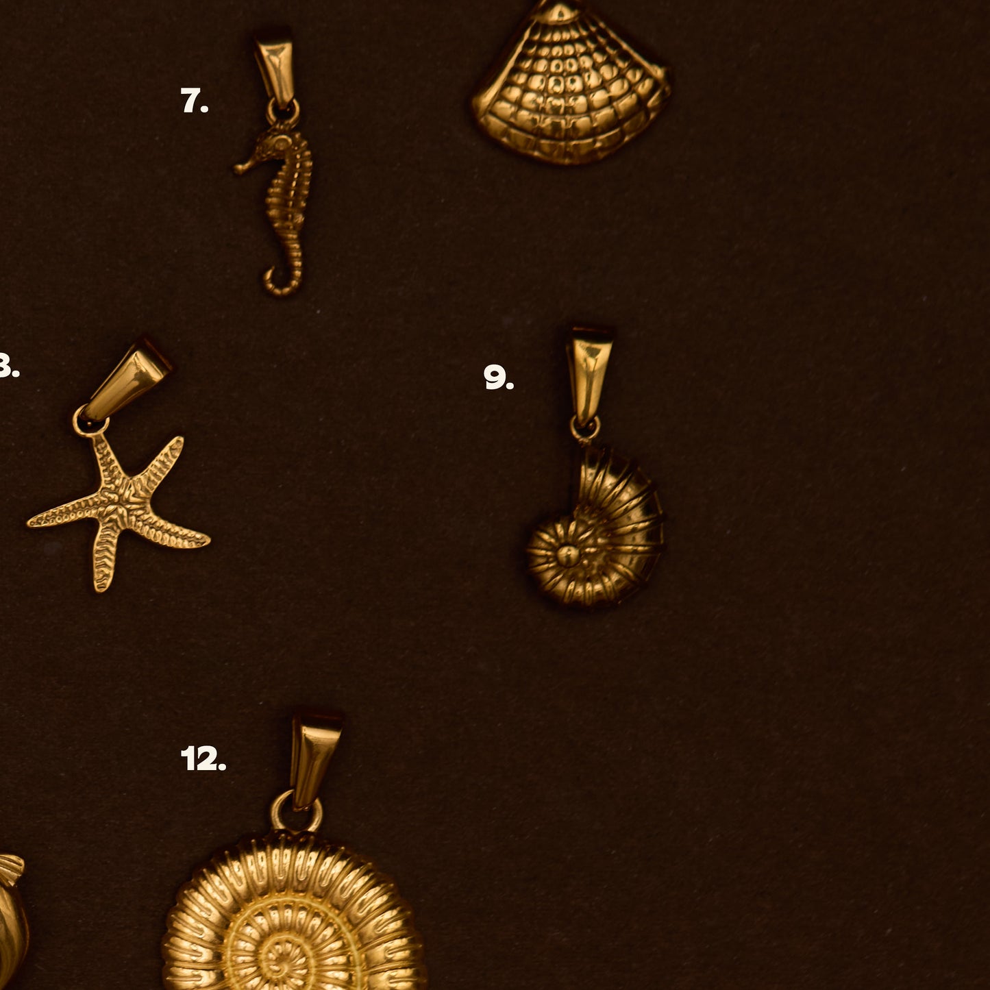 BEACH CHARMS (GOLD)
