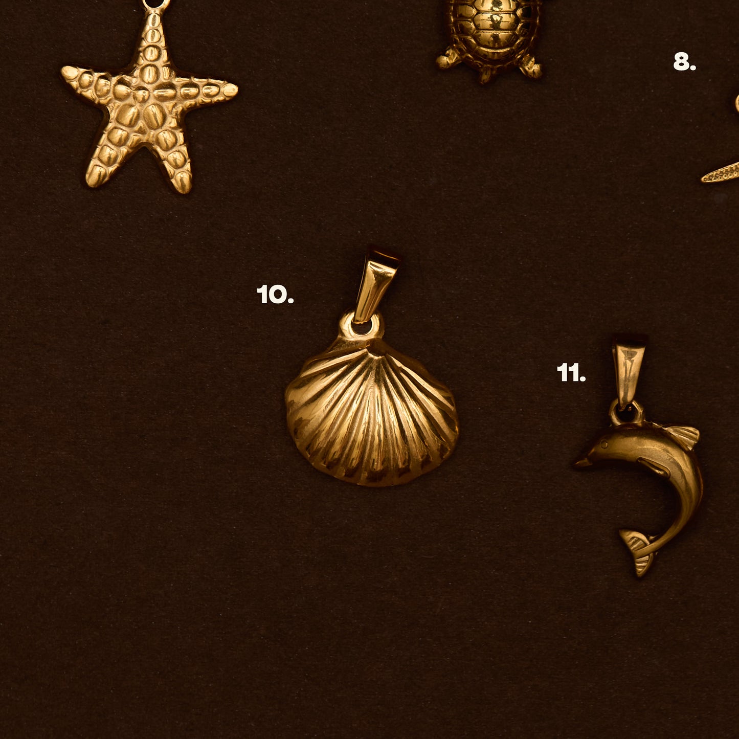 BEACH CHARMS (GOLD)