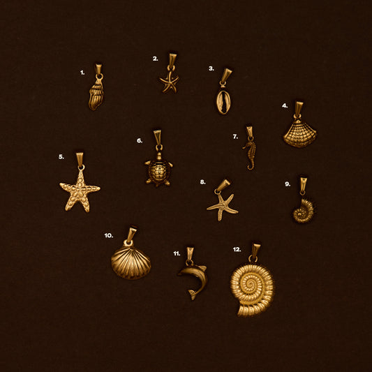 BEACH CHARMS (GOLD)
