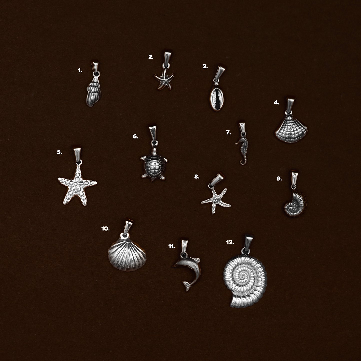 BEACH CHARMS (SILVER)