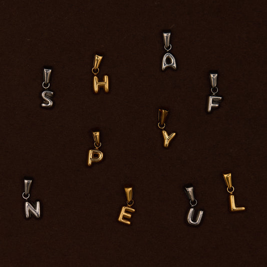 MINI BUBBLE LETTERS (GOLD)